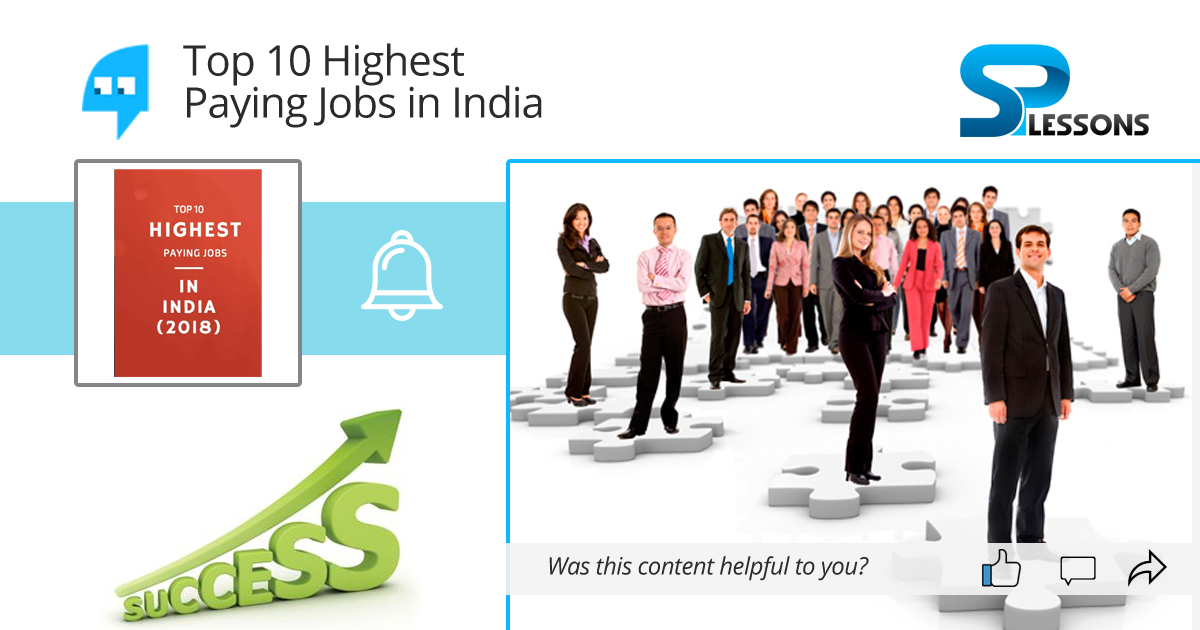 Top 10 Highest Paying Jobs In India