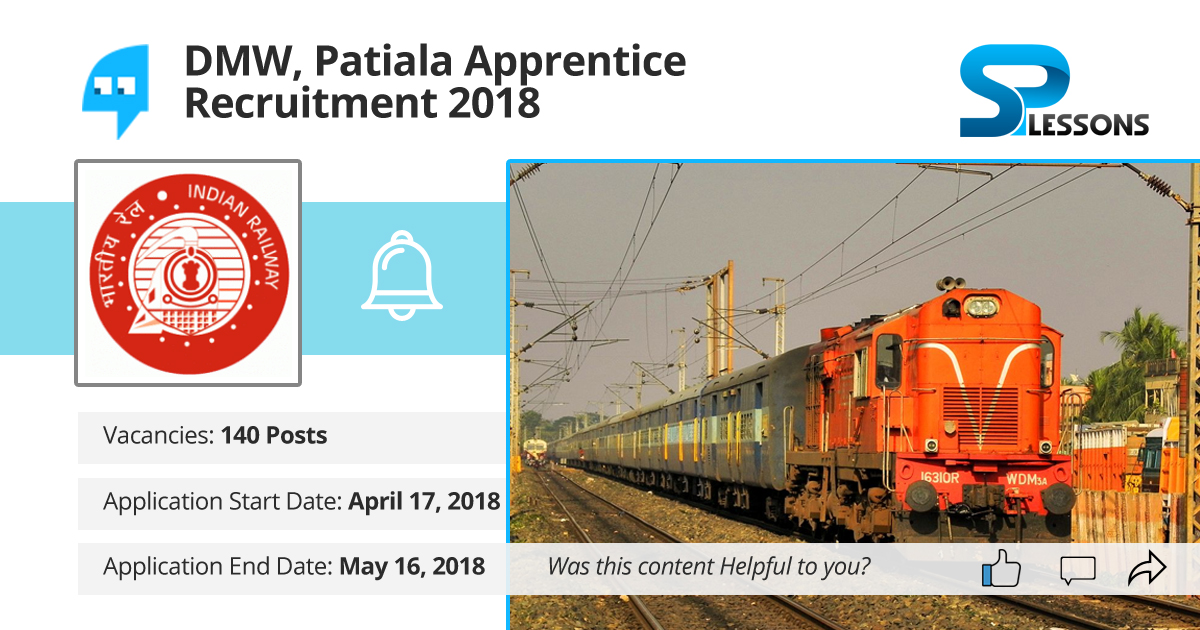 DMW Patiala Apprentices Recruitment