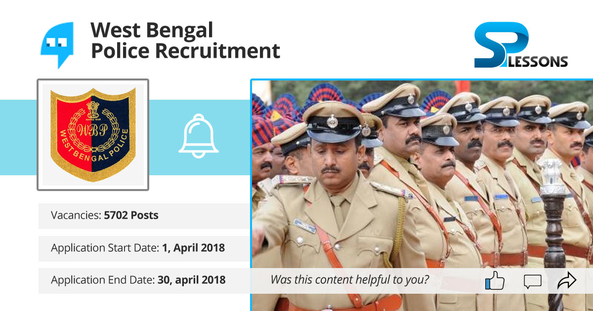 West Bengal Police Recruitment