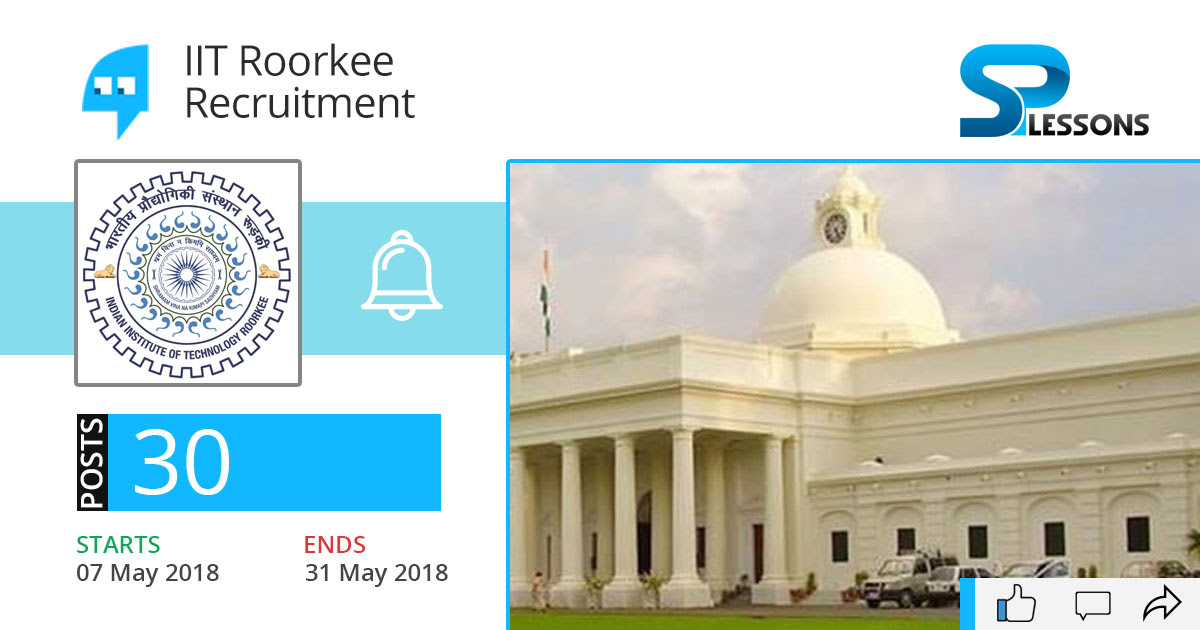 IIT Roorkee Recruitment