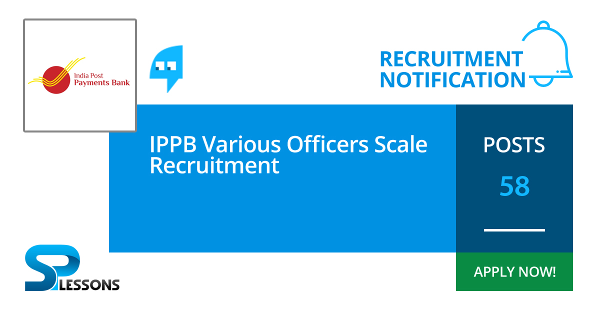 IPPB Various Officers Scale Recruitment