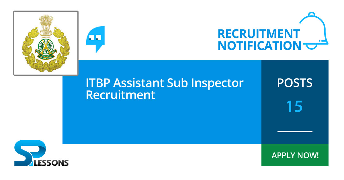 ITBP Assistant Sub Inspector Recruitment