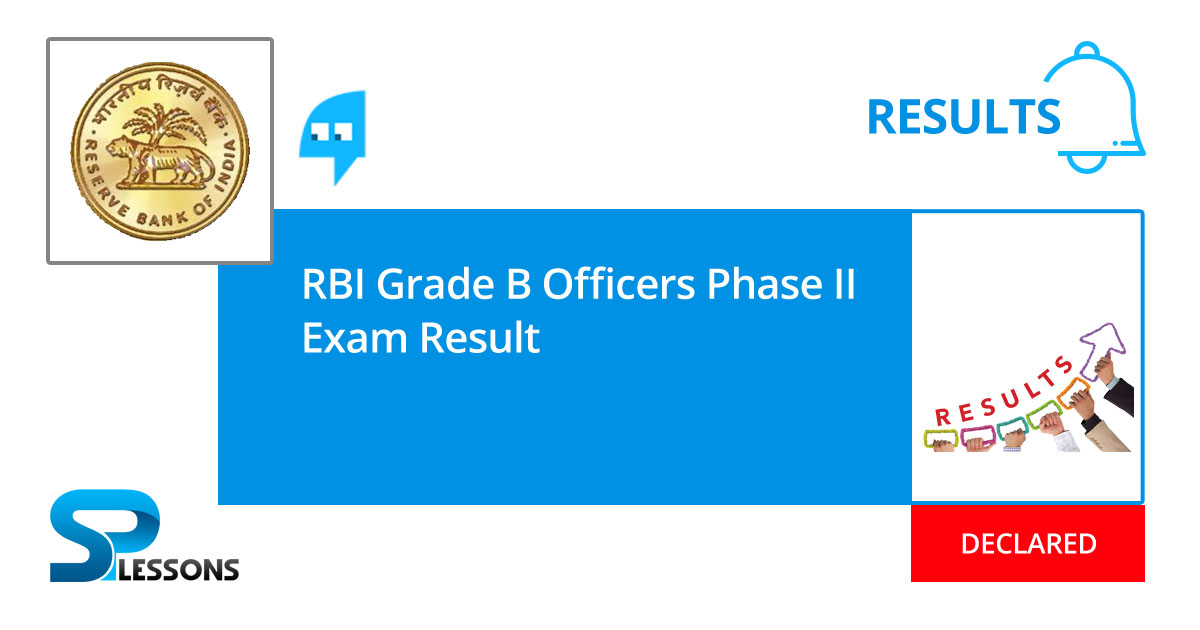 RBI Grade B Officers Phase II Exam Result