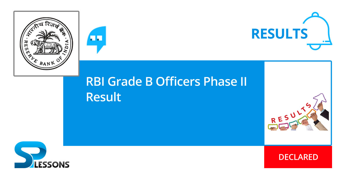 RBI Grade B Officers Phase II Result