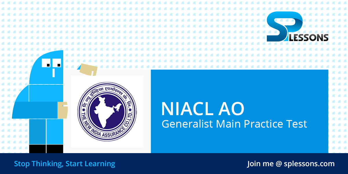 NIACL AO Generalist Main Practice Test