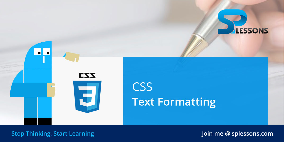 CSS Text Formatting - SPLessons