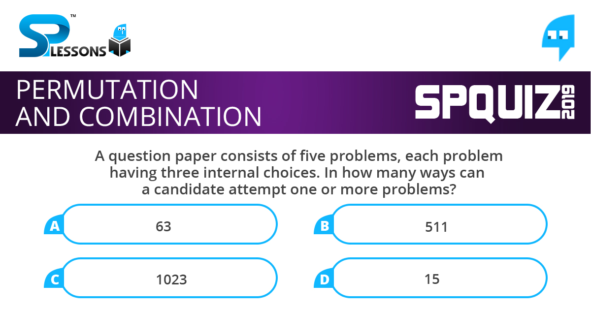 Permutation and Combination Quiz 5
