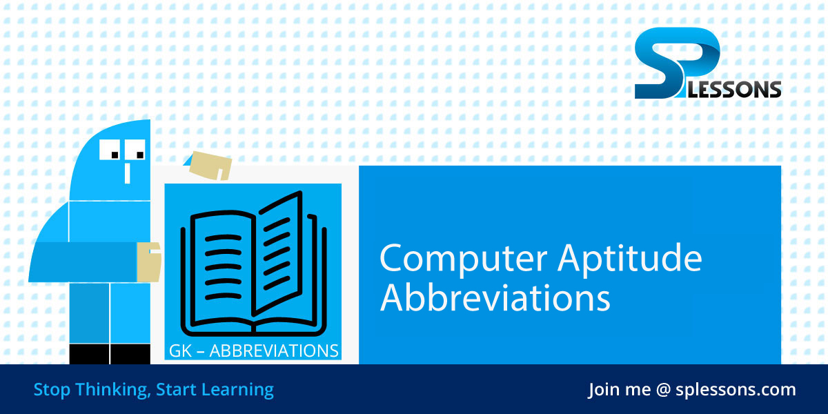 Computer Aptitude Abbreviations