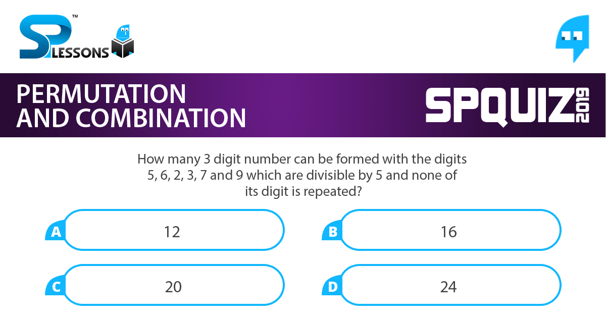 Permutation and Combination Quiz 8