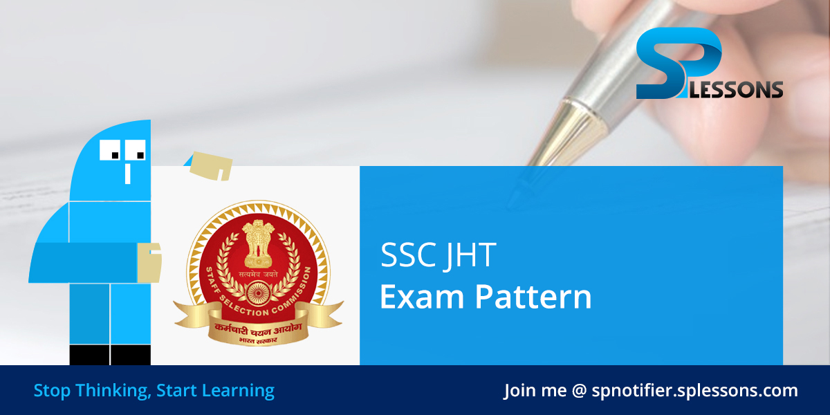 SSC JHT Exam Pattern