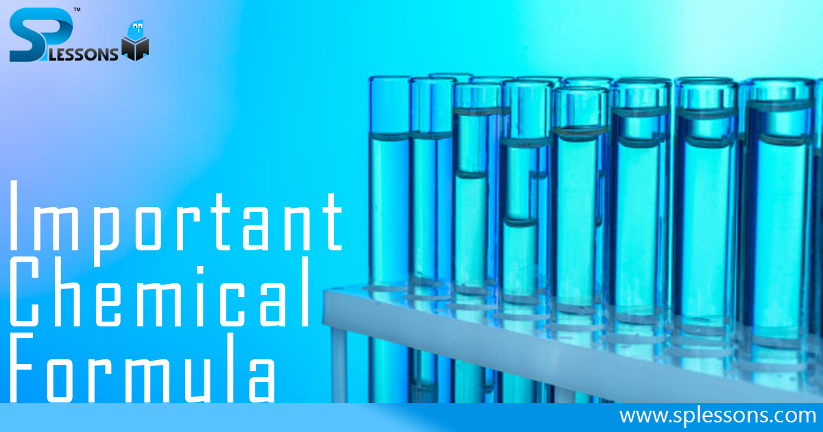 Important Chemical Formula Important Chemical Formula